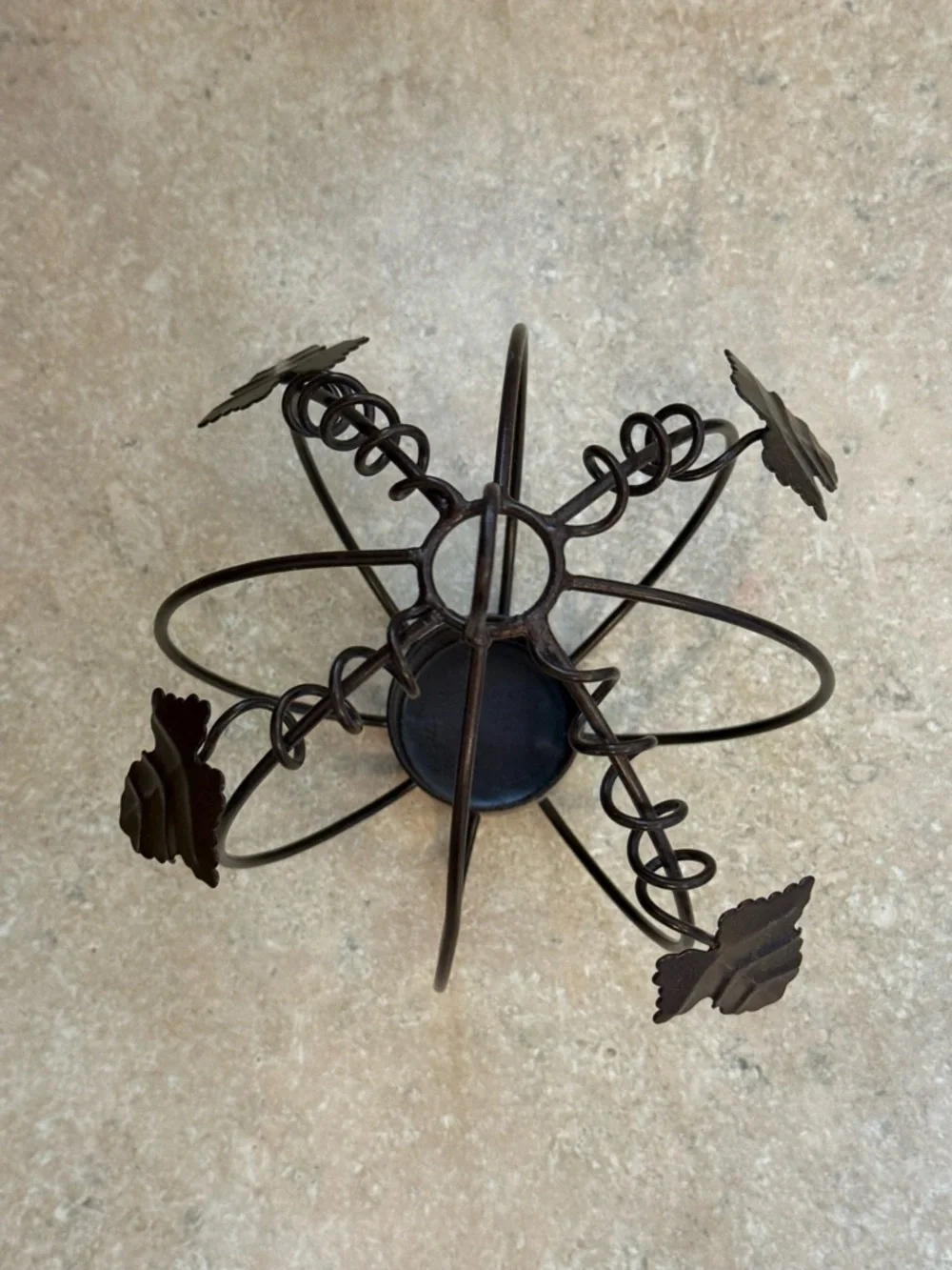 🫶🏻 Decorative Metal Pumpkin Tealight Holder - Black